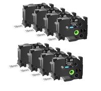 ZJNWTVUH Ruban métallique gravé électrolytiquement, 18mm, 24mm, 36mm, Compatible avec Le Ruban Pochoir Mobile Non adhésif, STE-141, STE-151, 161(8PK STe-141 18mm)