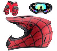 ZJRA Jeunesse Casques De Moto,Casque Cycliste pour Enfants,Garçon Et Fille Scooter De Ski VTT Casque,Dot/ECE Certification,Convient pour Toutes Les Saisons,23,L
