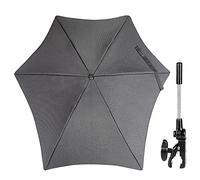 ZjRight Parasol Universel, 70 cm Ombrelle pour Poussette, Protection UV 50+, pour Poussette et Buggy - Gris Foncé