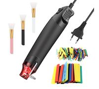 ZJRung Mini Décapeur Thermique Decapeur Therm pour Résine époxy avec Gaine Thermorétractable Petit Pistolet à Air Chaud pour DIY Résine Acrylique Artisanat Shrink Wrap Séchage Peinture -300W 220V