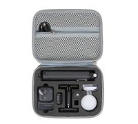 ZJRXM Insta360 GO Ultra Creator Bundle Sac de transport en PU pour accessoires d'appareil photo Insta360 GO Ultra Support à changement rapide Pendentif magnétique Trépied Grande capacité, gris