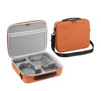 ZJRXM Sac pour DJI Flip Fly More Combo, sac de voyage portable en PU pour accessoires de drone DJI Flip et télécommande RC 2/RC-N3, Orange, 32.1x27.6x8.8cm