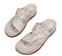 ZJTBDATG Sandales Orthopediques Femme D'été Hallux Valgus Mode Bout Ouvert Plateforme Pantoufles Compensées Antidérapant Et Résistant À l'usure Confortables Chaussures De Plage,D,35 EU