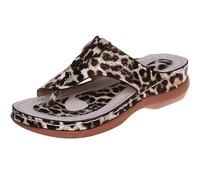 ZJTBDATG Sandales Orthopediques Femmes été Hallux Valgus Compensées Confortables pour Dames Pantoufles Décontractées À Bout Ouvert D'Été Mules Claquette Semelle Souple Chaussure,C,40 EU