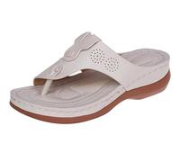 ZJTBDATG Sandales Orthopediques Femmes été Hallux Valgus Compensées Confortables pour Dames Pantoufles Décontractées À Bout Ouvert D'Été Mules Claquette Semelle Souple Chaussure,D,36 EU