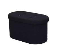 ZJTHY Chenille Ottomans avec FIBERNEBORD Oval pood TOUELL