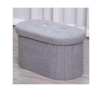 ZJTHY Chenille Ottomans avec FIBERNEBORD Oval pood TOUELL