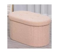 ZJTHY Chenille Ottomans avec FIBERNEBORD Oval pood TOUELL