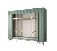 ZJTHY Closets Portables en Fibre en Polyester avec Rideau à Grande capacité Closet de Garde-Robe pour Les organisateurs de placards et Stockage