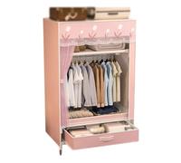 ZJTHY Closets Portables en Tissu Oxford avec Espace de Rideau Organisateur de Stockage de Sauvegarde pour Chambre à Coucher de placards de Garde-Robe Stable