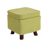 ZJTHY Coton Fiber Ottomans avec Cadre en Bois Rangement caché rembourré Un Pied de Repos Amovible pour Le Salon