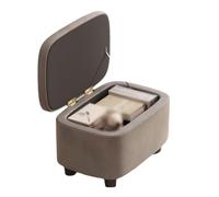 ZJTHY Cuir Ottomans avec Cadre en Bois Rectangulaire de Rangement de Rangement Restaute de Pied rembourré Le Pied Ottoman rembourré avec Les Jambes
