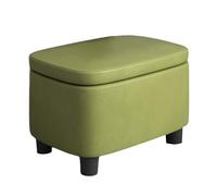 ZJTHY Cuir Ottomans avec Cadre en Bois Tabouret de Rangement Multifonctionnel High Resilience Poott-to-Tool élégant