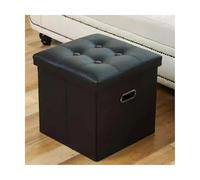 ZJTHY Cuir Ottomans High-Resilience Mousse Courte Tabouret Ottoman Tabouret de Repos de Pied Compact Tabouret de Rangement carré Moderne