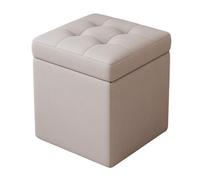 ZJTHY Fiber synthétique Ottomans avec Cadre en Bois Force à Haute résilience Ottomans Compact Pouf Pouf Plo