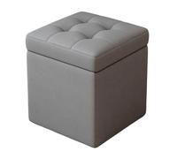 ZJTHY Fiber synthétique Ottomans avec Cadre en Bois Force à Haute résilience Ottomans Compact Pouf Pouf Plo