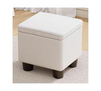 ZJTHY Fiber synthétique Ottomans avec Cadre en Bois Forme à Haute résilience Ottomans Tabouret de vanité compacte de Mousse de Mousse de Rangement caché