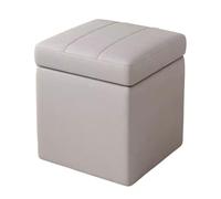 ZJTHY Fiber synthétique Ottomans avec Cadre en Bois Forme Haute résilience Ottomans Sturdy Ottoman Poot Recking 11,8 x 13,7 Pouces