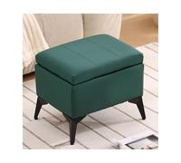 ZJTHY Fiber synthétique Ottomans avec Tabouret en Bois Robuste avec des Jambes en Acier Tabouret de Repos de Pied Compact élégant