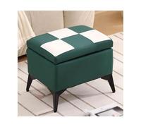 ZJTHY Fiber synthétique Ottomans avec Tabouret en Bois Robuste avec des Jambes en Acier Tabouret de Repos de Pied Compact élégant
