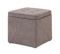 ZJTHY Lin Ottomans avec Cadre en Bois Haute résilience éponge Rangement Pied rattraper Le Magasin carré Petit dortoir Ottoman Espace de Sauvegarde