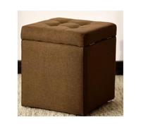 ZJTHY Lin Ottomans avec Rangement carré de Cadre en Bois Poute de Rangement Ottoman élégant