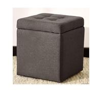 ZJTHY Lin Ottomans avec Rangement carré de Cadre en Bois Poute de Rangement Ottoman élégant