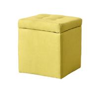 ZJTHY Lin Ottomans avec Rangement carré de Cadre en Bois Poute de Rangement Ottoman élégant