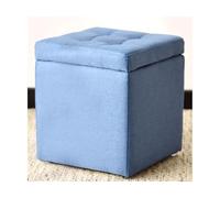 ZJTHY Lin Ottomans avec Rangement carré de Cadre en Bois Poute de Rangement Ottoman élégant