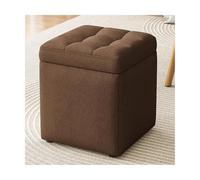 ZJTHY Lino Ottomans avec Cadre en Bois Mult-Fonctionnelle Tabouret Ottoman Court Reste Ottoman 11,8 x 13,7 Pouces