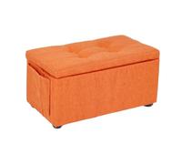ZJTHY Lino Ottomans avec Cadre en Bois Rectangulaire rembourré au Pied du Pied Ottoman Compact pour Le dortoir de la Chambre à Coucher du Salon