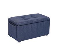 ZJTHY Lino Ottomans avec Cadre en Bois Rectangulaire rembourré au Pied du Pied Ottoman Compact pour Le dortoir de la Chambre à Coucher du Salon