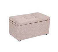 ZJTHY Lino Ottomans avec Cadre en Bois Rectangulaire rembourré au Pied du Pied Ottoman Compact pour Le dortoir de la Chambre à Coucher du Salon