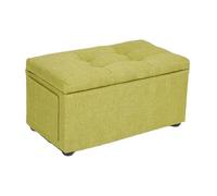 ZJTHY Lino Ottomans avec Cadre en Bois Rectangulaire rembourré au Pied du Pied Ottoman Compact pour Le dortoir de la Chambre à Coucher du Salon