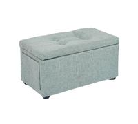 ZJTHY Lino Ottomans avec Cadre en Bois Rectangulaire rembourré au Pied du Pied Ottoman Compact pour Le dortoir de la Chambre à Coucher du Salon