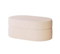 ZJTHY Mélange de Fibres Ottomans avec Cadre en Bois Haute résilience Banc de Pied d'éponge de la résilience Reste Ottoman pour Le Salon