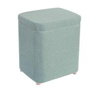 ZJTHY Mélange de Fibres Ottomans avec Cadre en Bois Haute résilience tabourets de Pied éponge de Rangement Couverture de siège Amovible Ottoman Amovible