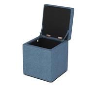 ZJTHY Mélange de Fibres Ottomans avec Cadre en Bois High Rebound Sponge Foottols Hidden Storage Foot Tabourets Sauver l'espace Ottoman