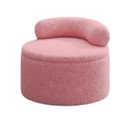 ZJTHY Mélange de Fibres Ottomans avec Cadre en Bois Sauver l'espace en Peluche Pouf Ottoman Moderne Petit dortoir Ottoman pour Chambre à Coucher