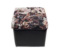 ZJTHY Mélange de Fibres Ottomans avec Cadre en Bois Tabouret de Pied en Mousse à Haute résilience
