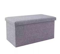 ZJTHY Mélange de Fibres Ottomans Haute résilience éponge Ottoman selles de Pied Robustes Banc Pliable rectangulaire Pliable avec Rangement