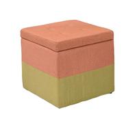 ZJTHY Mélanges de Fibres Ottomans avec Cadre en Bois High-Resilience Foot Foots Tabourets de Rangement Multifonctionnel Poute