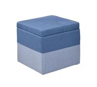 ZJTHY Mélanges de Fibres Ottomans avec Cadre en Bois High-Resilience Foot Foots Tabourets de Rangement Multifonctionnel Poute