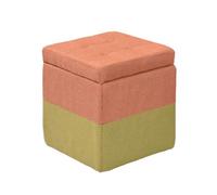 ZJTHY Mélanges de Fibres Ottomans avec Cadre en Bois High-Resilience Foot Foots Tabourets de Rangement Multifonctionnel Poute