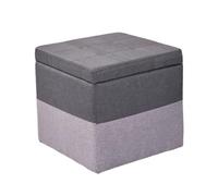 ZJTHY Mélanges de Fibres Ottomans avec Cadre en Bois High-Resilience Foot Foots Tabourets de Rangement Multifonctionnel Poute