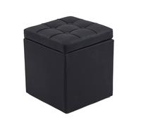 ZJTHY Ottomans de Fibre synthétique avec Tabouret de Rangement carré Moderne