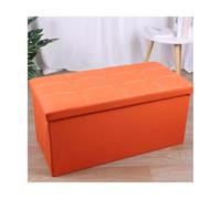 ZJTHY Ottomans en Cuir avec Un Banc rectangulaire éponge Haute résilience avec Rangement en Pouf Robuste.