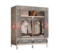 ZJTHY Penderie portable légère en polyester avec tiroir pour organisateurs de placard et rangement