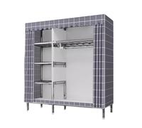 ZJTHY Placards portables en polyester avec rideau, grande capacité, organisateur de placard pour organisateurs de placard et rangement