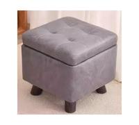 ZJTHY Polyester Ottomans avec Cadre de Rangement de Rangement caché en Bois